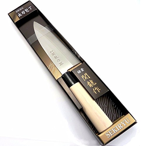 Coltello Giapponese Sekiryu, Acciaio Inox, Deba-150mm
