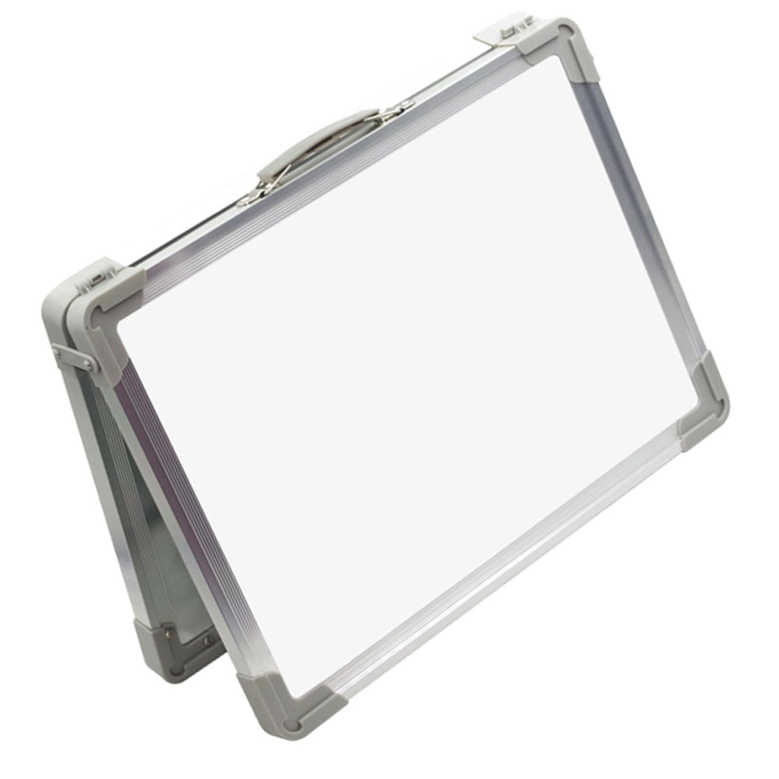 Lavagna Magnetica da Scrivania Doppia Faccia Tavola da Disegno e Scrittura Portatile Superficie Liscia Cancellabile Supporto Stabile per Studenti Insegnanti e Ufficio