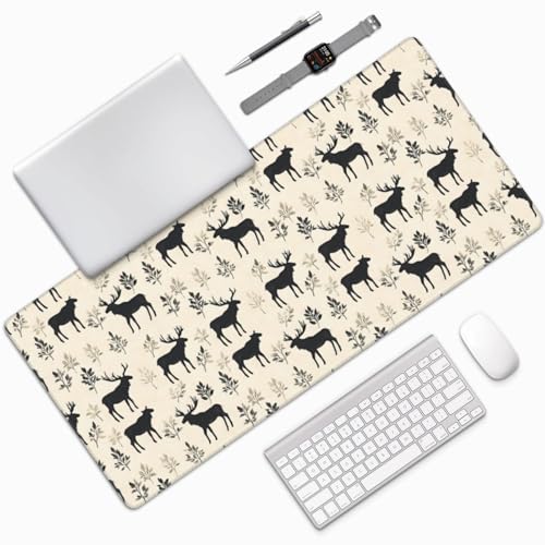 Grand tapis de souris de jeu silhouette d'élan pour clavier PC - 7