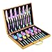 YORKING Besteck Set 24 Stück Essbesteck Besteckset Aus Edelstahl für Home Restaurant Unterhaltung Geschenk(Regenbogenfarbe)