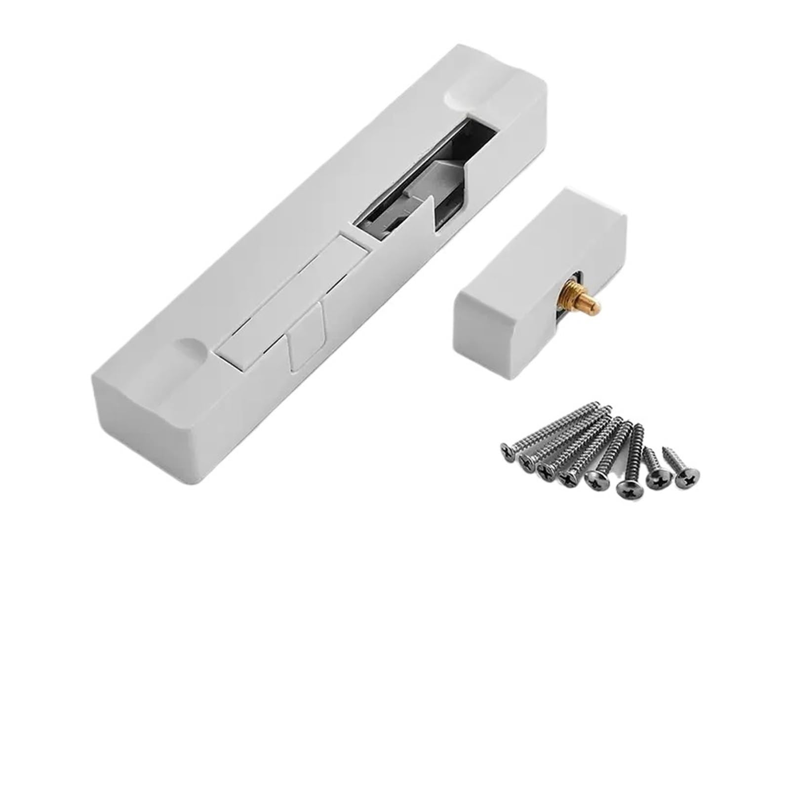 Chiudiporta automatico a induzione Arresto della porta Attrezzatura for la chiusura Supporto silenzioso Posizionamento hardware e buffer di arresto(White Left sided)