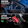 Steering Wheel Lock with 3 Keys,Seat Belt Lock High Visibility Car Lock Cut Resistance Anti-Theft Device Universal Steering Wheel to Seat Belt Lock for Cars SUV Van Golf Cart Truck #2