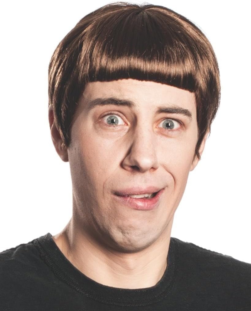 Lloyd Dumb Dumber Brown - Bowl Cut Jim Mens Carrey Movie Christmas Dummer Comedy MaxWigs Wig Care Guide