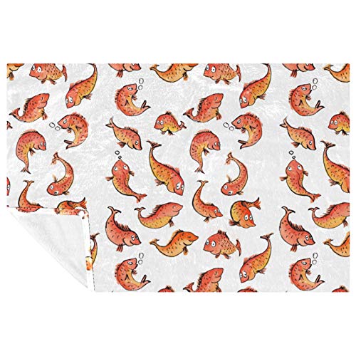 Couverture chaude imprimé pêche en flanelle de qualité supérieure - 2