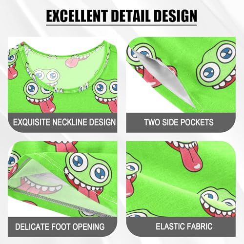 Cute Alien Ufo Pajama Set Pajamas Sleepwear Nightwear Loungewear Clothes Set B04039974