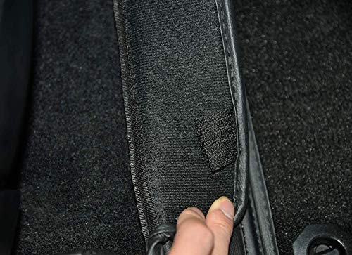 ThinSGO Tesla Model 3 All-Wealther Floor Mat Waterproof Full Covered PU Leather Vehicle Floor Carpet (Floor Mat Black)