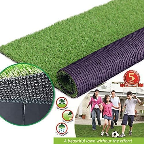 Realistic Artificial Grass Turf Lawn-15FTX46FT, 1.38" Indoor Outdoor Garden Lawn Landscape Synthetic Grass Mat Fake Grass Rug