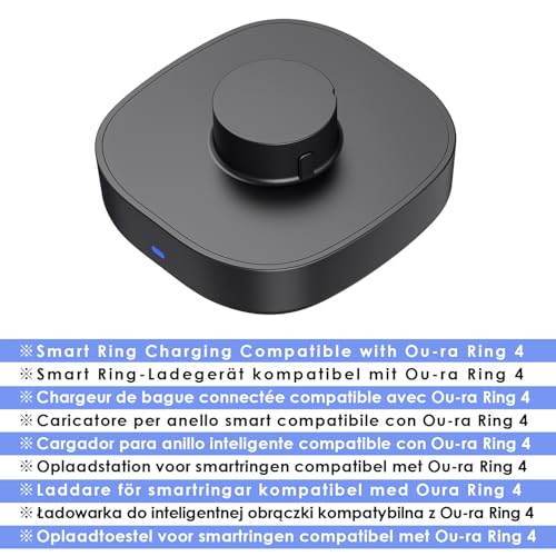 Cargador Smart Ring para Oura Ring Gen4 con base de carga rápida y cable USB-C compatible universal 2