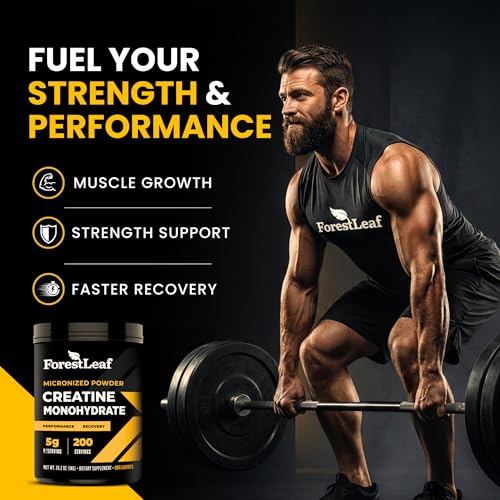 ForestLeaf Micronized Creatine Monohydrate Powder - Maximize Muscle Growth & Strength - Unflavored Creatine for Women and Men - 5G Per Serving - 200 Servings - Image 2