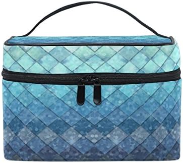 ZOEO Makeup Train Case Classic Camo Pink Grey Fish Light Summer Gold Korean Carrying Portable Zip Travel Cosmetic Brush Bag Organizer Large for Girls Women
