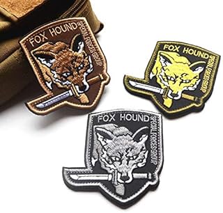 Oyster-Patch Metal Gear Foxhound Metal Gear Solid Tactical Patch Hook & Loop (3pcs)