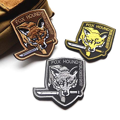 Image of Oyster-Patch Metal Gear Foxhound Metal Gear Solid Tactical Patch Hook & Loop (3pcs)