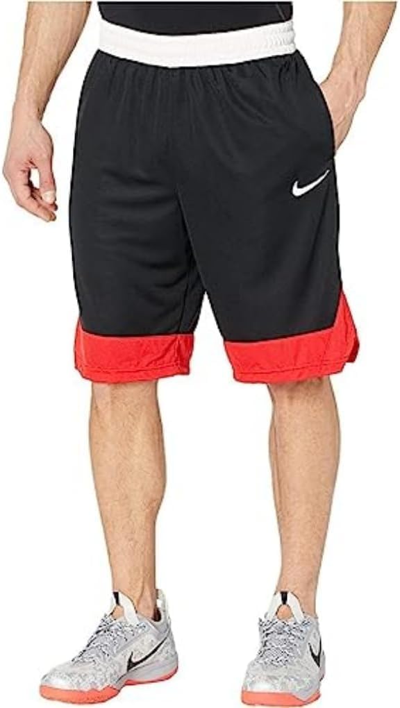 black and red nike shorts