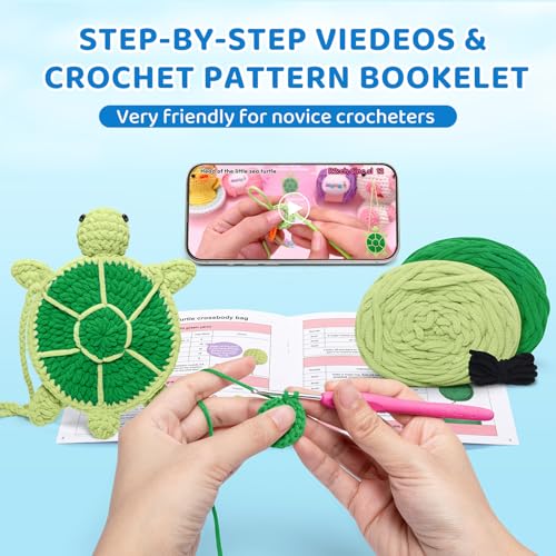 image for Mewaii Crochet Kit for Beginners Level 2 with 40% Extra Eco-Friendly P