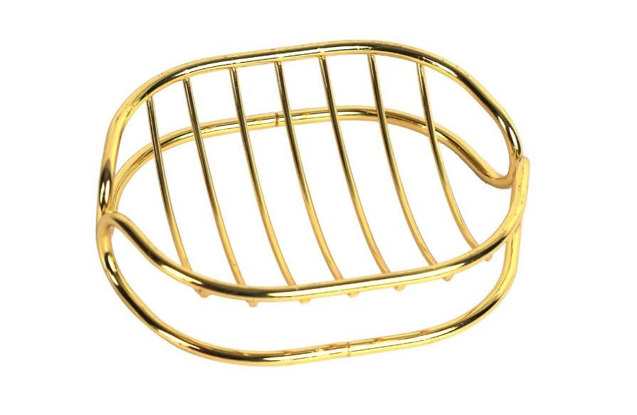 Gracious Mart - Gold Stainless Steel Bar Soap Dish, Rust Proof Soap Sponge Holder, Self Draining Soap Dishes for Shower, Tub, Kitchen Sink and Bath - [Gold | Pack of 1] (B08LL5W2WT) Amazon Price History, Amazon Price Tracker