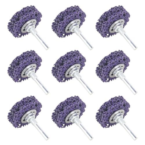 CSD Lot de 9 disques de nettoyage CBS 50 mm pour meuleuse d'angle (9 violet)
