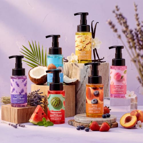 Image of 6 Pack Gentle Foaming Hand Soap with Pump, Scent, 8.75 Fl oz