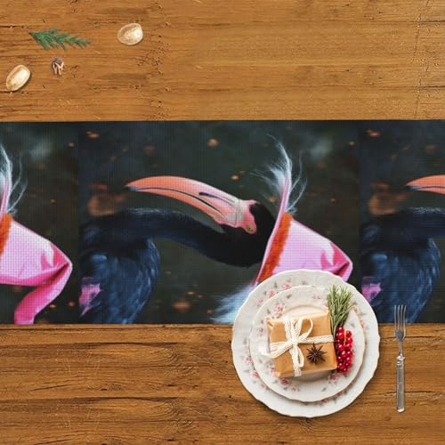 Chemin de table Halloween lavable pour protéger et décorer votre table de salle à manger