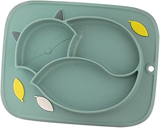 TOYANDONA 1Pc Tigela De Sucção Tigelas De Sucção Para Bebês Bebê Foxy Tigelas De Sucção De Bebê Talheres De Bebê Tigelas De Alimentação De Bebê Ventosa De Silicone Prato De Jantar Criança