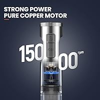 Vista 3 de MIUI Immersion Handheld Blender - Blenders for Kitchen Hand Mixer Set, 14-Speed Stainless Steel Blade & Body Hand Stick, Hand Blender Electric With