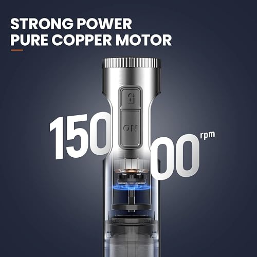 Miniatura 3 de MIUI Batidora de mano de inmersión  Licuadoras para cocina, juego de batidora de mano, hoja de acero inoxidable de 14 velocidades y palo de mano