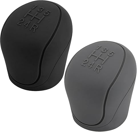 2 Pcs Elastic Silicone Car Gear Shift Cover Set - Anti-Slip, Durable, Waterproof Interior Accessories for Manual Vehicles - Easy to Install & Clean