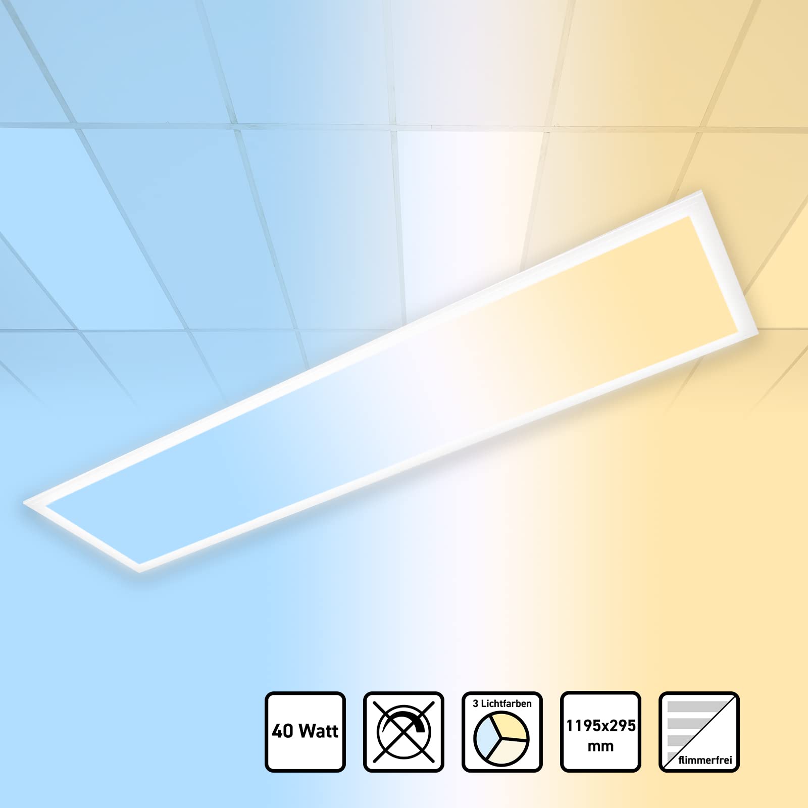 LED Panel 120x30 3CCT 3000K-4000K-6000K 40W PLs3.0