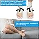 ACWOO Hallux Valgus Socken, 2 Paar Großer Zeh & Fußzehen Entlastung Vorfusspolster- Hammerzeh Korrektur und Schutz, Schiene Zehenkorrektor für Damen Herren (B)