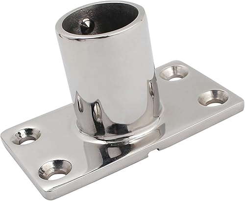 Vista 18 de SHENGHUISS Barandilla de mano para barcos Base de acero inoxidable 316 Hardware marino Manija de barco Barandilla de montaje de tubería con Paquete