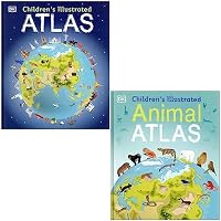 Childrens Atlas Collection 2 Books Set By Andrew Brooks, DK