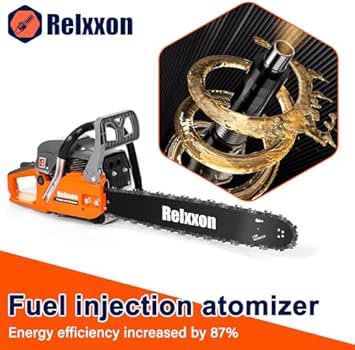 Relxxon 58cc Gas Chainsaw 20 Inch 2 Cycle Chainsaw with Automatic