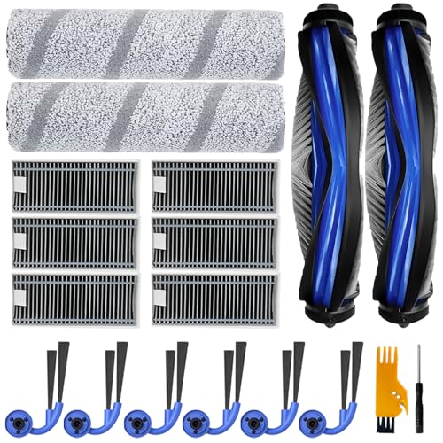 Akcesoria do Odkurzacza do ECOVACS DEEBOT X11 OMNI CYCLONE, X11 PRO OMNI, X9 PRO OMNI, 2 Szczoteczki Gówne, 2 Szpilki na Rolk, 6 Filtrów, 6 Szczoteczek Bocznych, X11 Czci Zamienne 18 Sztuk