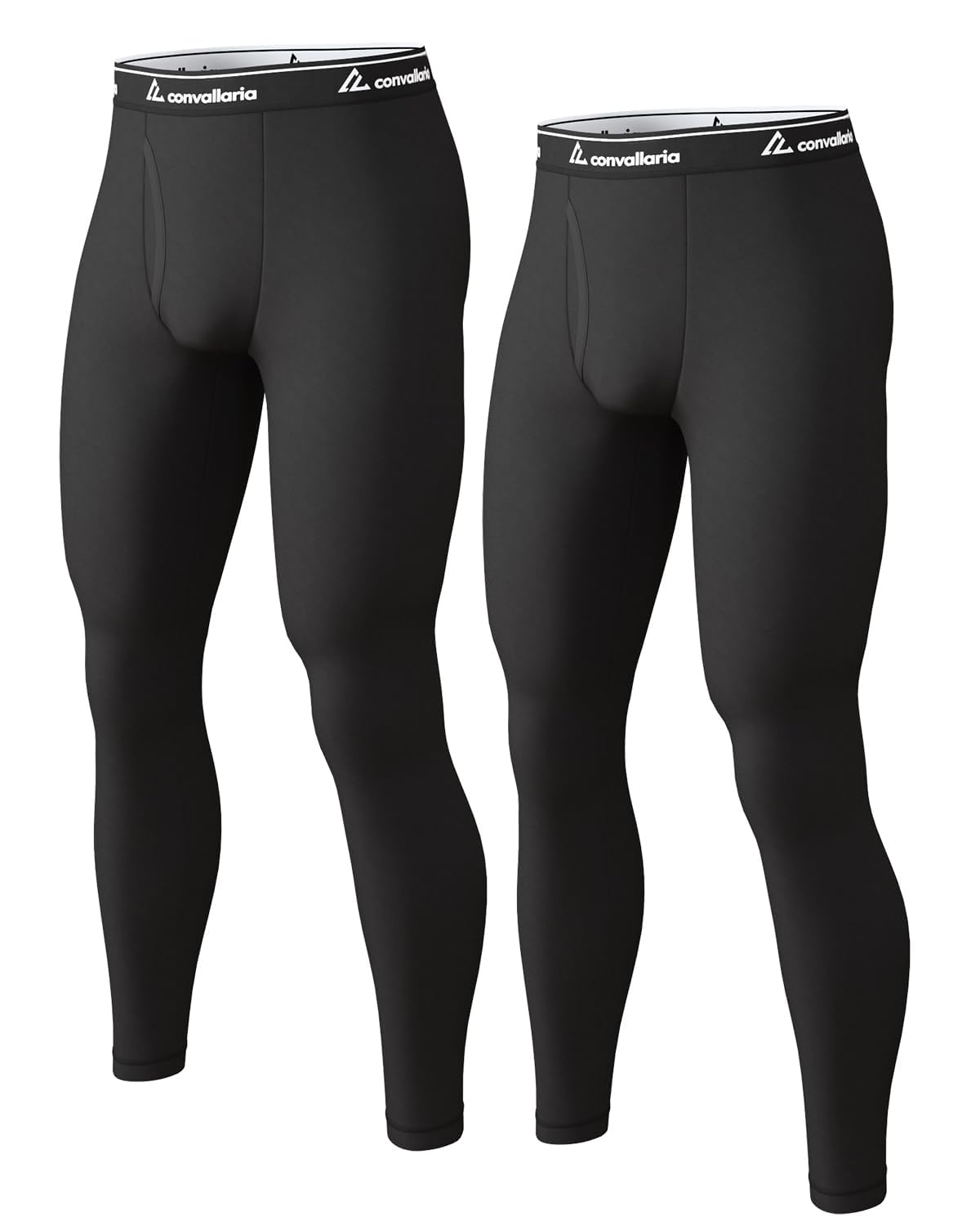 CL convallaria Thermo Unterhose Herren Lange Unterhosen Männer Innenfleece Thermounterwäsche Open Fly Funktionsunterwäsche Skiunterwäsche für Winter
