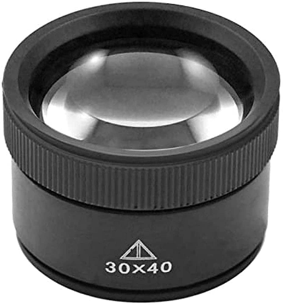 30x Monokularlupe Tragbare Mini-Lupe Schmucklupe HD Handlupe Lesekarte Zeitungslupe