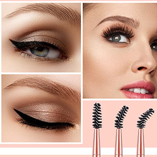 12 Pieces Eyebrow Brush Angled Eye Brow Brush And Spoolie Brush Double Ended Eyebrow Brushes Multi-Functional Mini Eyelash Brushes For Precision Application Blending Tinting Eyebrow Powders Waxes Gels #TOP5