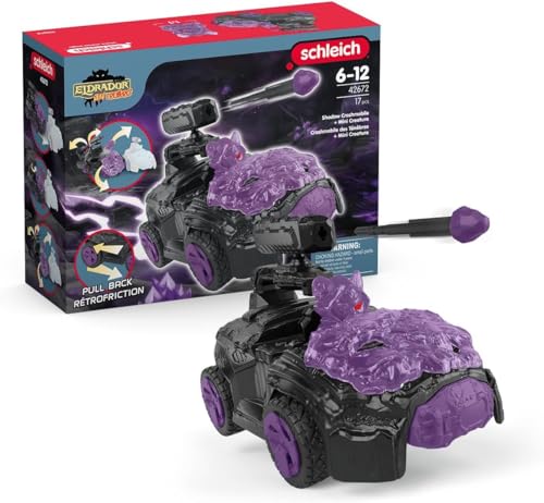 Image of Schleich Eldrador - 17Pc Shadow Crashmobile with Mini Creature | 42672 | Monster Figurine, Battle Creature Toy for Boys 7+, Fantasy Beast, Action Figure Gifts, Screen-Free Imaginative Pretend Play