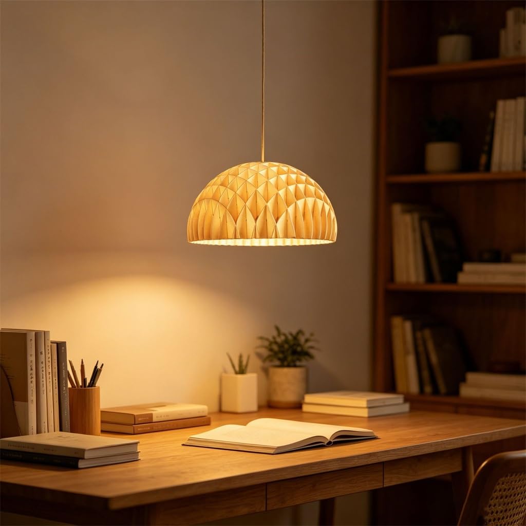Drewniane Lampy Wiszące, Naturalnego Rattanu, Abażur Stylu Retro Stołu Jadalnego Vintage E27, Lampa Bambusowa Regulacją Wysokości Do Jadalni Salonów Restauracji Domów Stylu Rustykalnym