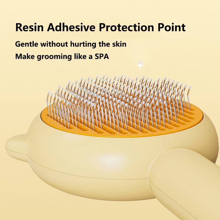 Miniatura 4 de Peine mágico 2023 para mascotas, cepillo limpiador de pelo de mascotas, cepillo de aseo de mascotas para gatos y perros, cepillo autolimpiante para