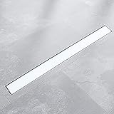 Design: Glas Weiß BITUXX® Edelstahl Duschrinnen Ablaufrinnen Bodenablauf Duschrinne Duschablauf Glas Weiß (100cm)