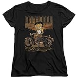 Trevco Betty Boop Rebel Rider Women's T Shirt, X-Large Black