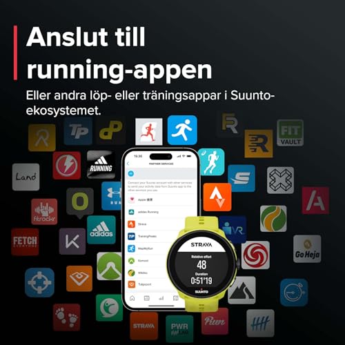 SUUNTO Run GPS Laufuhr, 1,32 AMOLED-Touchscreen, Leichtgewicht, Multisport, Aktivitätentracker, Präzises GPS, Herzfrequenz-/Schlaf-Tracking, 12 Tage Akkulaufzeit, 4GB Offline-Musikspeicher