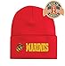 Capsmith Red Gold US USMC Marines Officially Licensed Logo Globe Military Cuff Watch Cap Stocking Hat Beanie