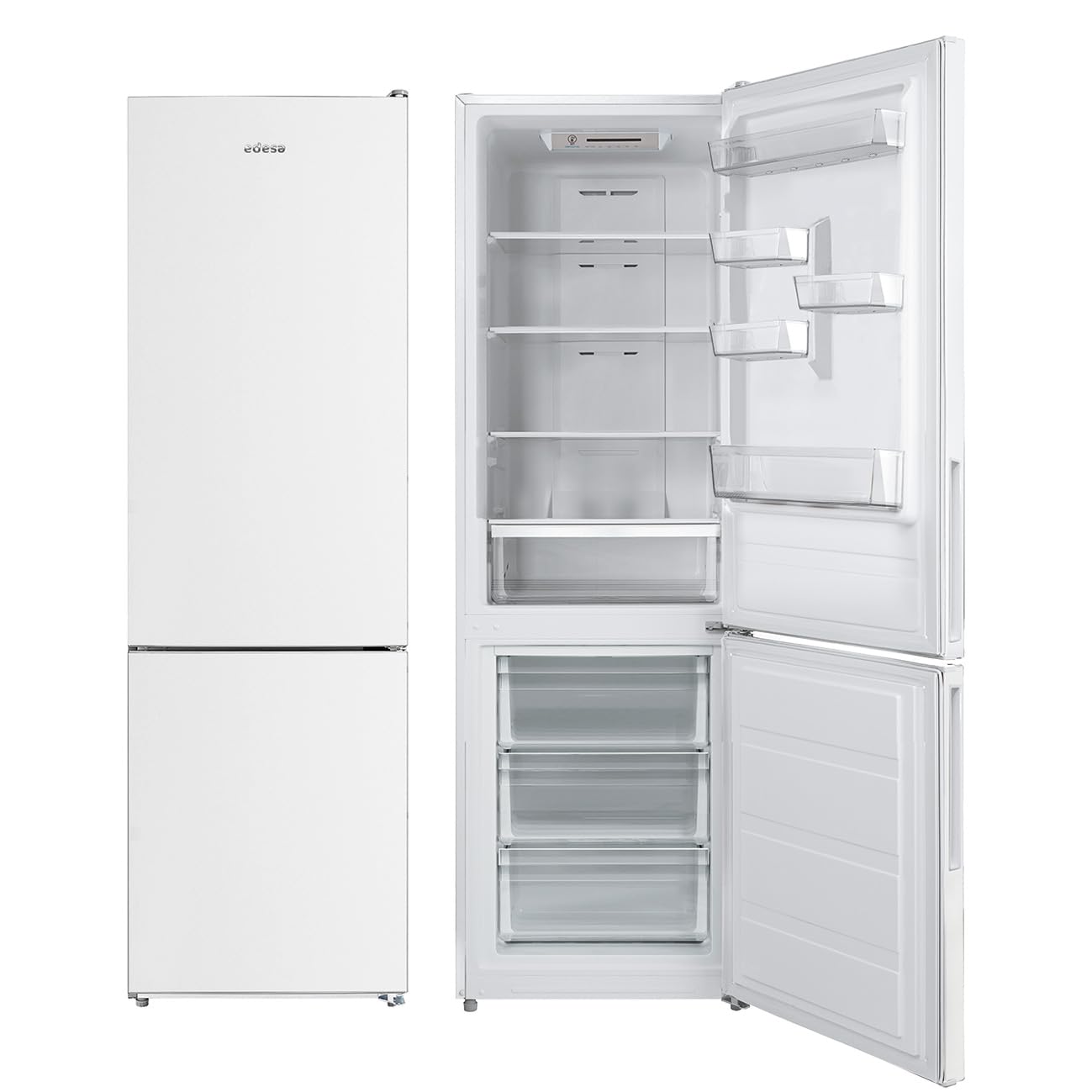 EDESA EFC-1821 NF WH/B - Frigorifico Combi Nofrost E Alto 188 Cm Ancho 59.5 Cm Inox