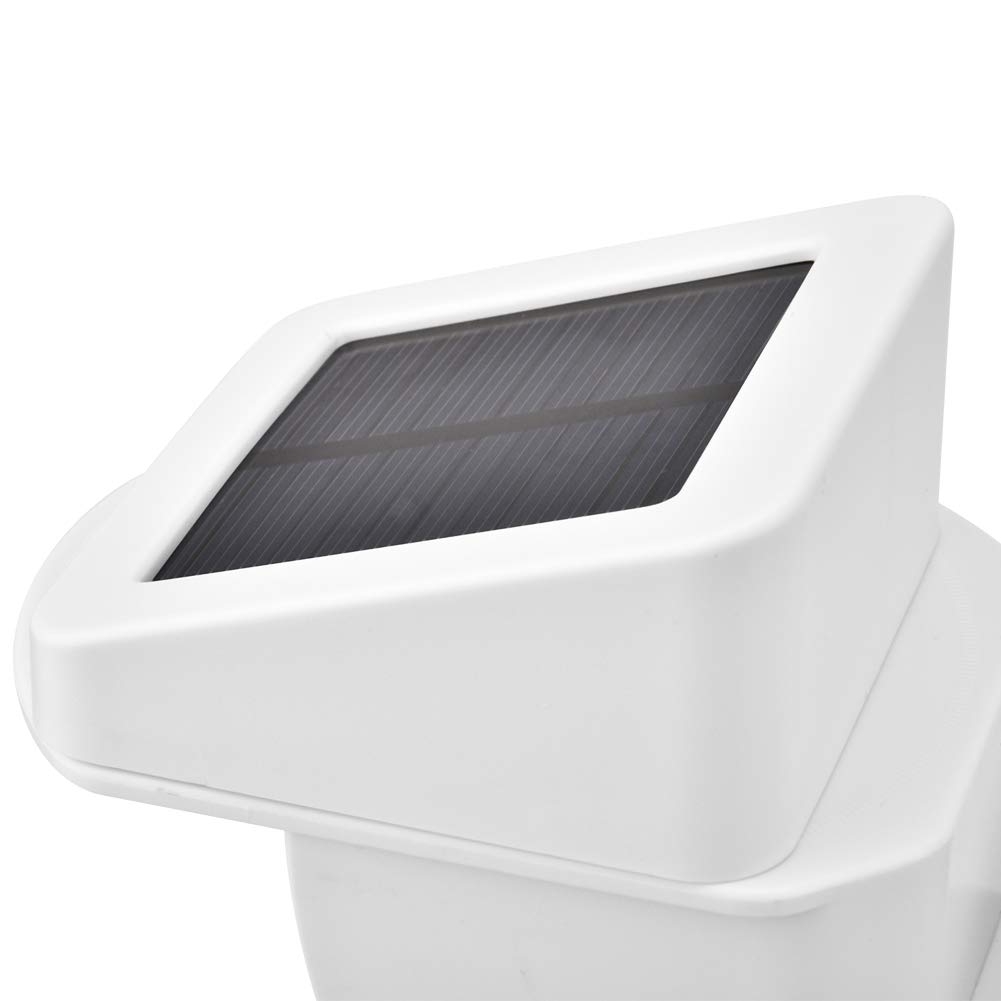 Chrees Detector de movimiento solar, de alarma de seguridad por infrarrojos con de alarma inalámbrico, IP65, diseño impermeable para mascotas, polvo, protección contra el viento