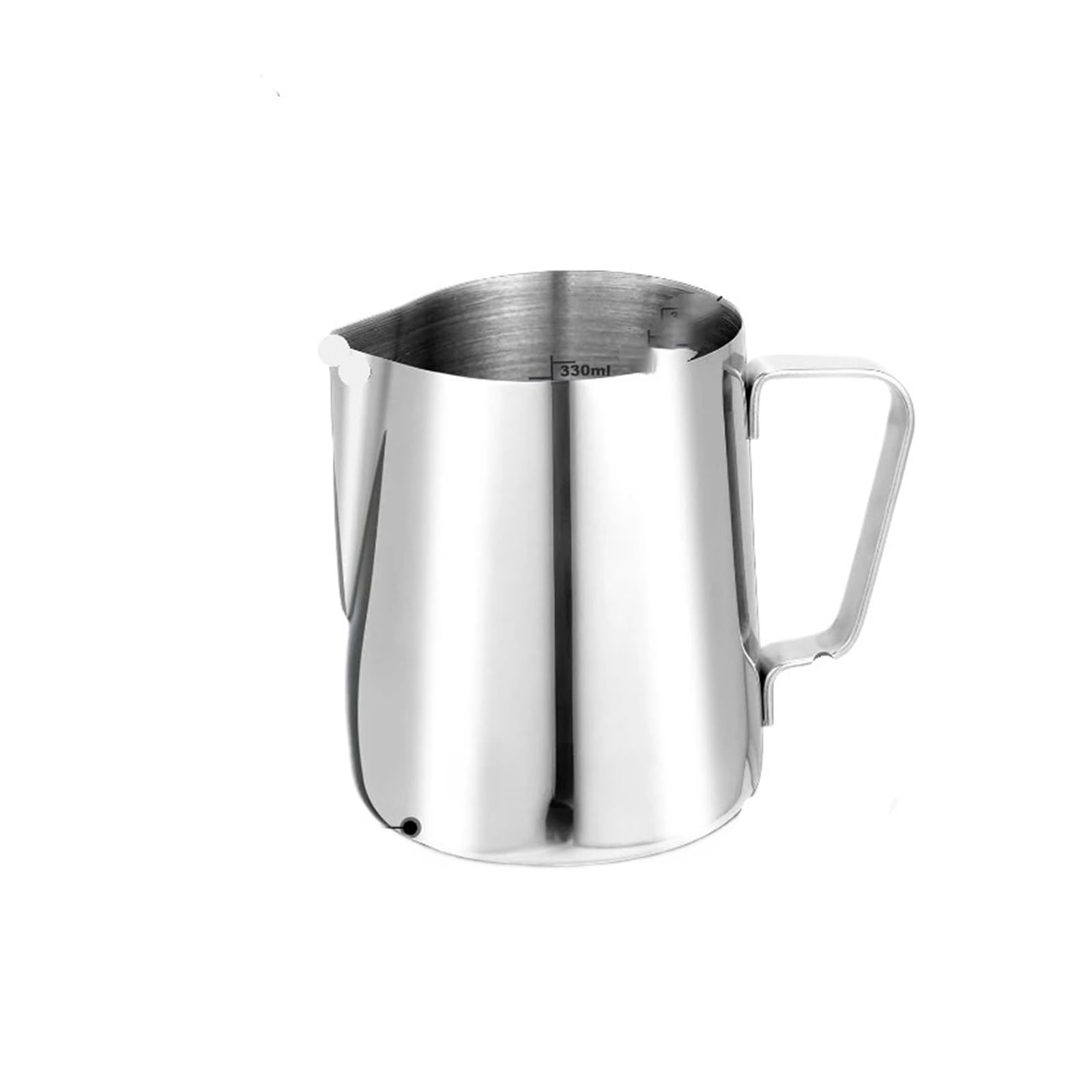 Milchkännchen, Aufschäumkrug, kompatibel mit Skala 304 Edelstahl, Latte-Tassen, Espressotassen, Aufschäumer, Kaffeezubehör(600ML Milk cup)