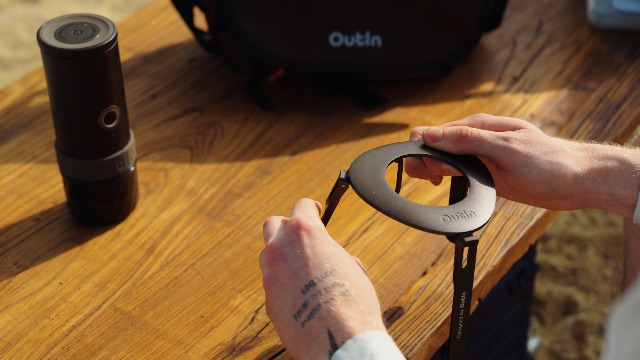 OutIn Nano draagbare espressomachine forest green
