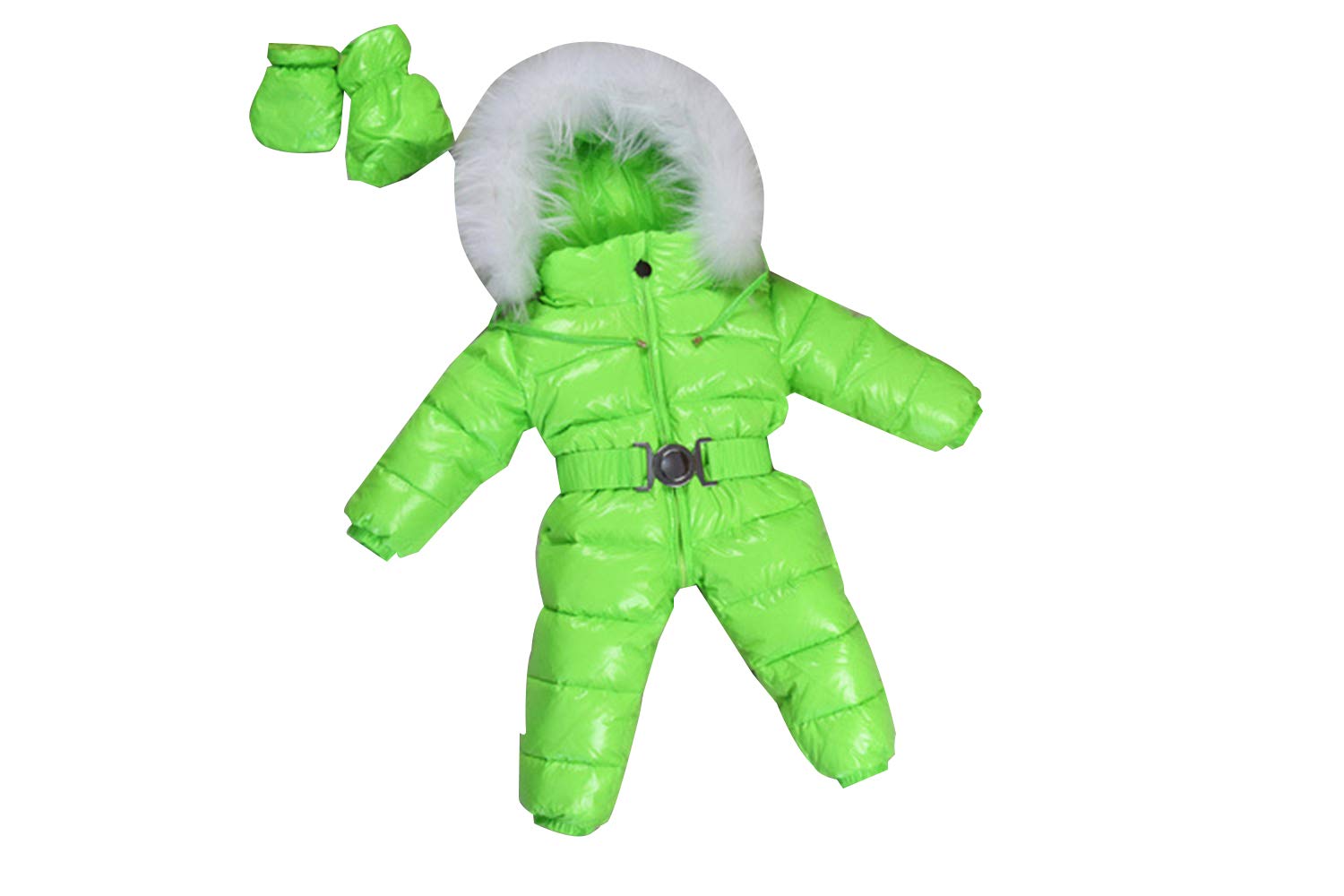 Mameluco Bebe Mono de plumón de bebé Mono de Mamelucos Calientes Monos de Invierno para Niños Todo en uno Traje de Traje de Nieve Abrigo de una Pieza