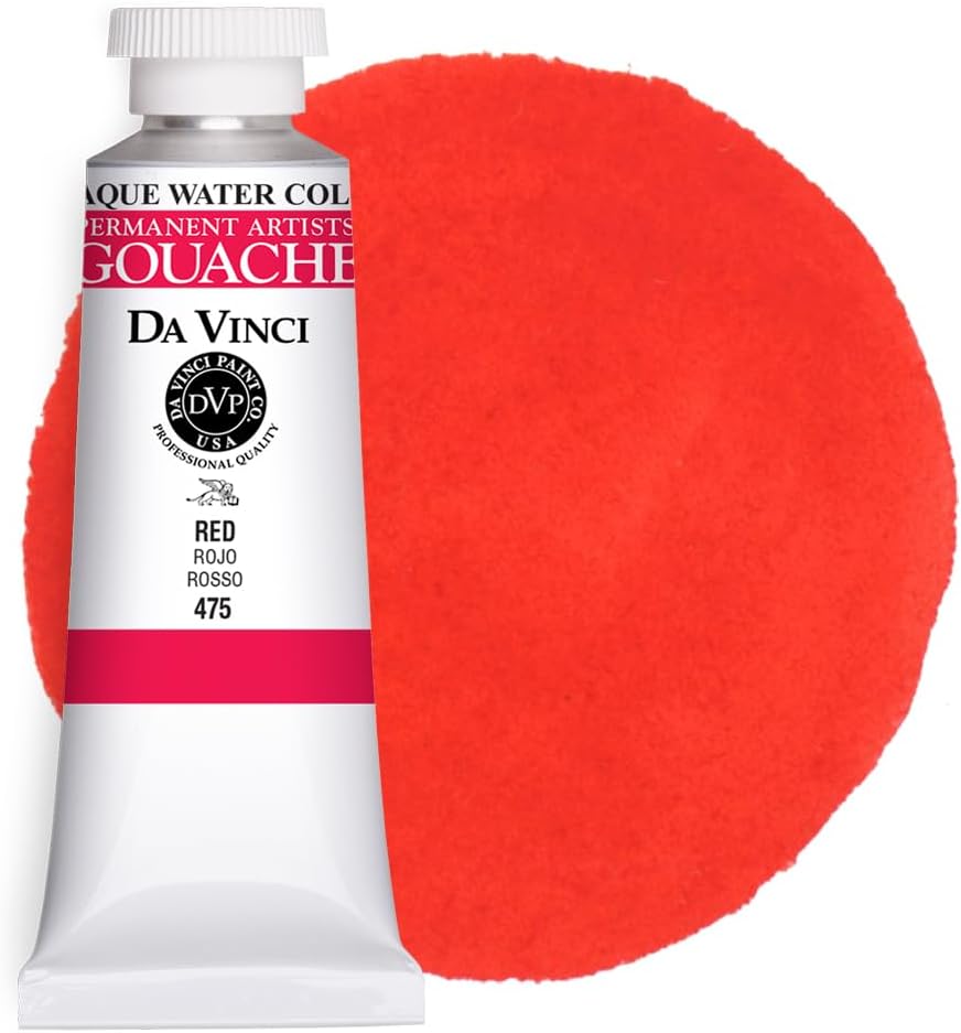 DA VINCI PAINTS Professional Artist Gouache Paint, Cobalt Blue, 37mL