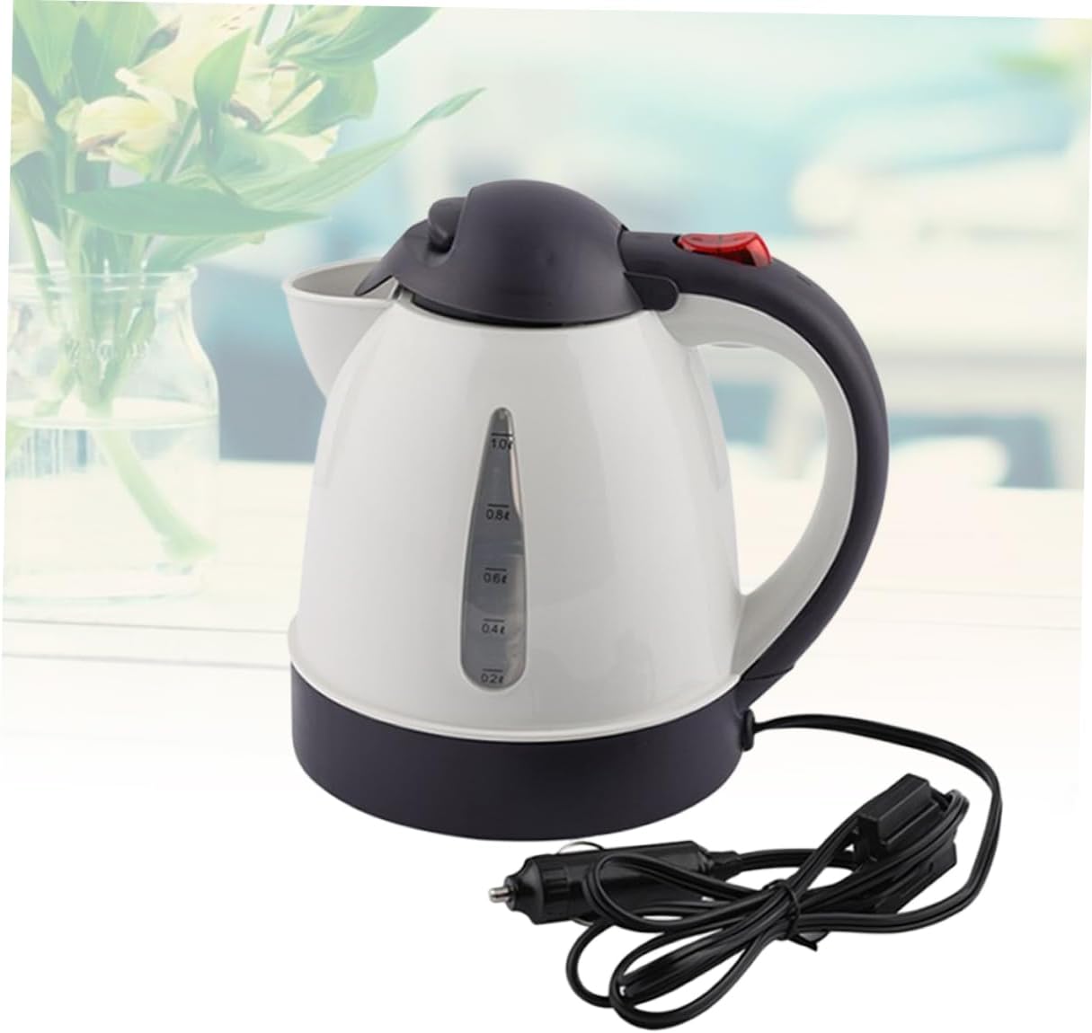 Water Heater Kettle Electric Fast Boil Auto Safety Shut-off Stainless Steel 12v 150w No Plastic for Car Tea