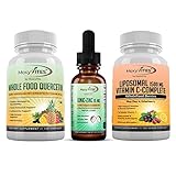 MoxyVites Quercetin Liposomal Vitamin C & Zinc for Optimal Immune Support Bundle